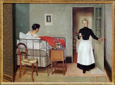 El paciente enfermo de Felix Edouard Vallotton