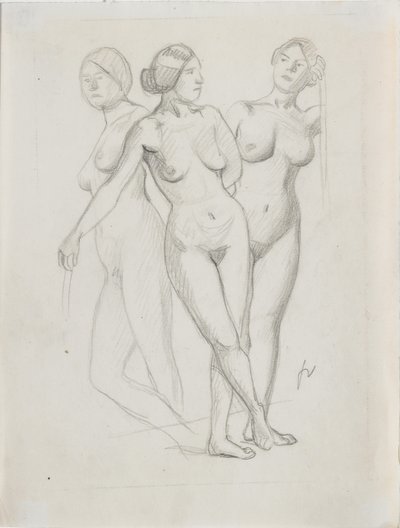 Tres Gracias, estudio de Felix Edouard Vallotton