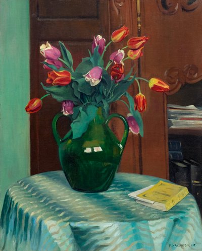 Tulipanes rosas y rojos, 1912 de Felix Edouard Vallotton