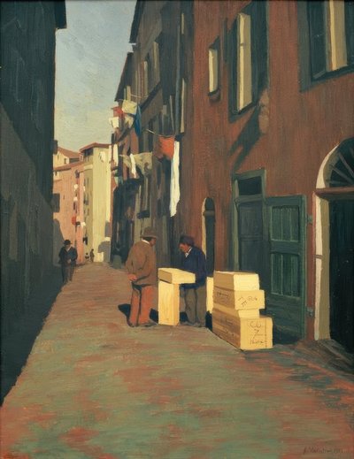 Vieja calle de Niza de Felix Edouard Vallotton