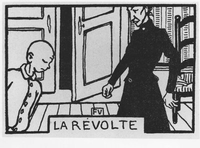 ilustración para Cabeza de Zanahoria (Poil de Carotte): “la revuelta” escrita por Jules Renard, ed. Flammarion (ilustración) de Felix Edouard Vallotton