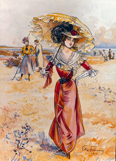 La elegante en la playa de Felix Fournery