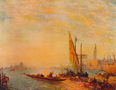 Entrada al Gran Canal, Venecia, c. 1875 de Félix Ziem