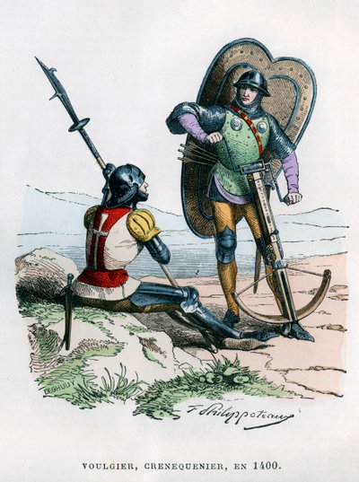 Soldados, 1400 1882-1884 de Felix Henri Emmanuel Philippoteaux