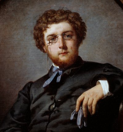 Retrato de George Bizet (detalle) de Felix Henri Giacomotti