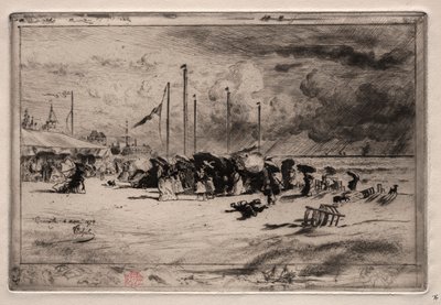 Una tormenta en Trouville de Felix Hilaire Buhot