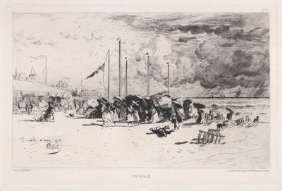 Una tormenta en Trouville de Felix Hilaire Buhot
