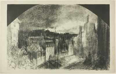 Día de la Bastilla en Montmartre de Felix Hilaire Buhot