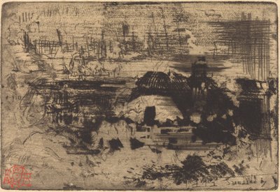 Chaumières anglaises, c. 1879 de Felix Hilaire Buhot