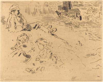 Croquis de niños de Felix Hilaire Buhot
