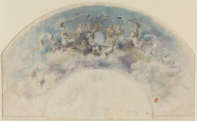 Dibujo para un abanico de Felix Hilaire Buhot