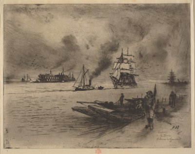 Alrededores de Gravesend de Felix Hilaire Buhot