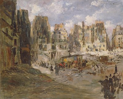 La Butte aux Moulins de Felix Hilaire Buhot