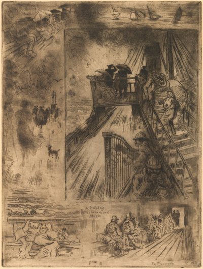 La travesía, 1879-1885 de Felix Hilaire Buhot