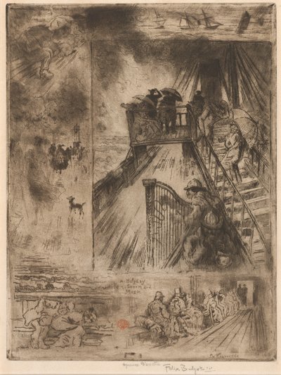 La Traversée, 1879-1885 de Felix Hilaire Buhot