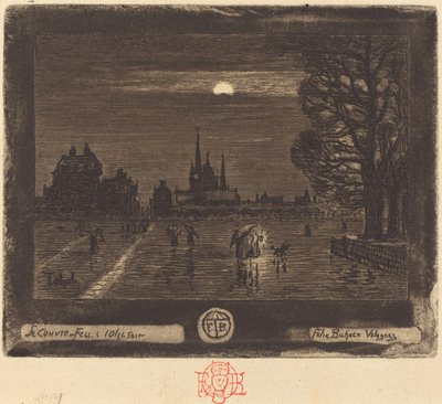 Le Couvre-Feu [recto], 1874-1875 de Felix Hilaire Buhot