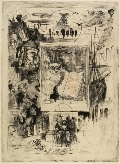Le Hibou (El Búho), 1883 de Felix Hilaire Buhot