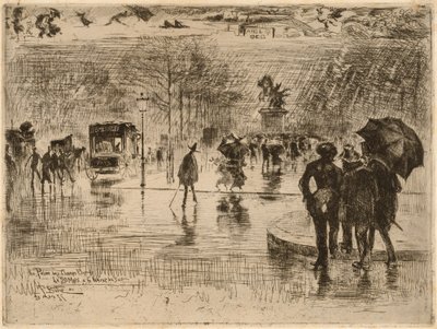 El regreso de los artistas de Felix Hilaire Buhot