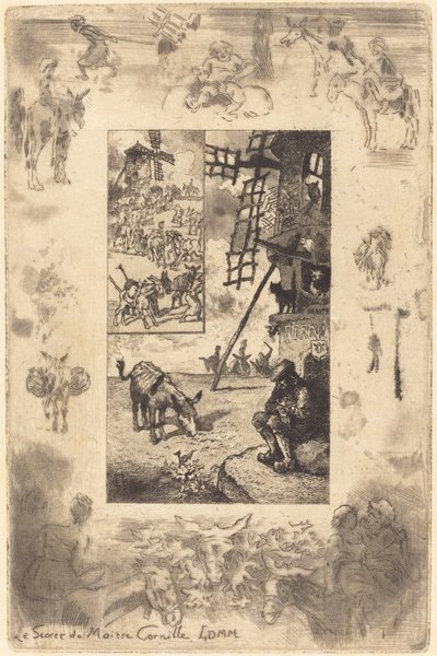 Le Secret du Maître Cornille, c. 1885 de Felix Hilaire Buhot