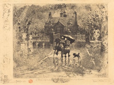 Los vecinos del campo, 1879-1880 de Felix Hilaire Buhot