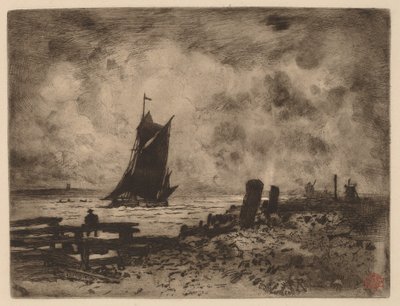 Marina: Recuerdo de Medway de Felix Hilaire Buhot