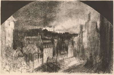 Montmartre el 14 de Julio de Felix Hilaire Buhot