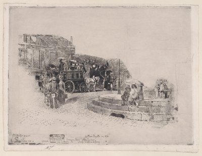Place Pigalle en 1878, 1878-98 de Felix Hilaire Buhot