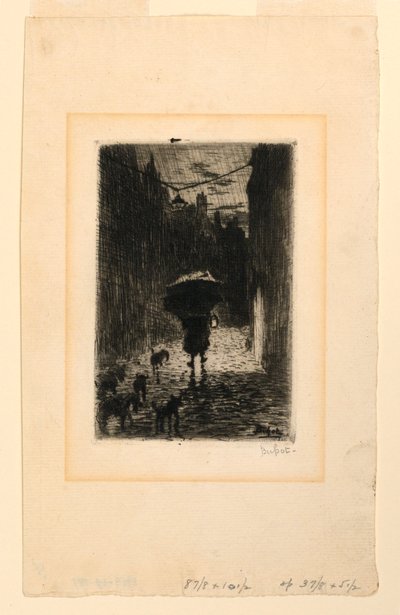 Día Lluvioso de Felix Hilaire Buhot