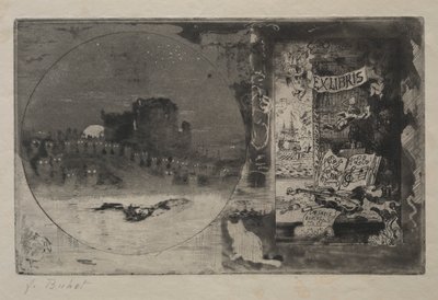 El castillo de los búhos de Felix Hilaire Buhot