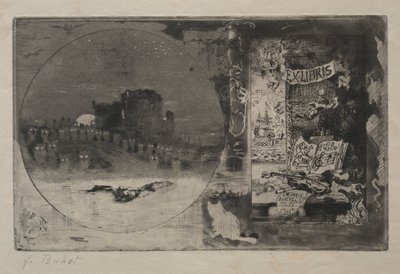 El castillo de los búhos de Felix Hilaire Buhot