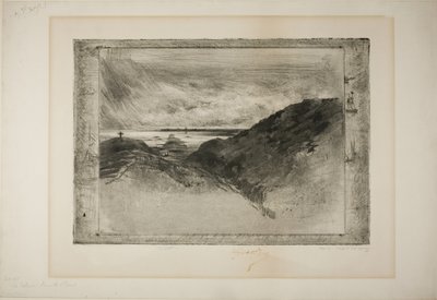 El Acantilado, Bahía de St. Malmo de Felix Hilaire Buhot