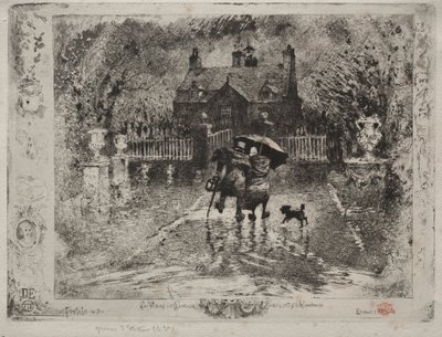 Los vecinos del campo, 1879-1880 de Felix Hilaire Buhot