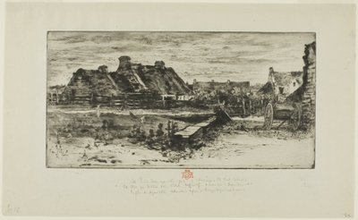Las Grandes Cabañas de Paja de Felix Hilaire Buhot