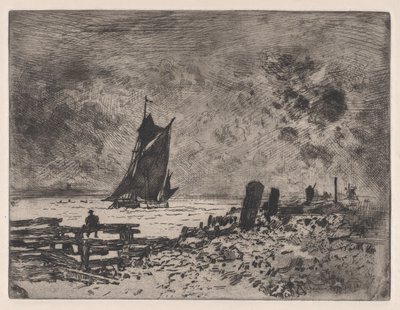 El Pequeño Marino - Recuerdo de Medway, 1879 de Felix Hilaire Buhot
