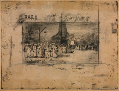 La misa de medianoche de Felix Hilaire Buhot