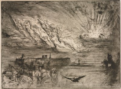 Los Espíritus de las Ciudades de los Muertos, 1885 de Felix Hilaire Buhot