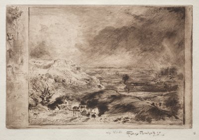 La tormenta, después de Constable de Felix Hilaire Buhot