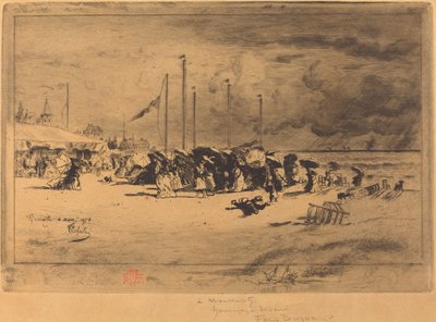 Un grano en Trouville de Felix Hilaire Buhot
