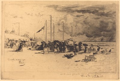 Tormenta en Trouville de Felix Hilaire Buhot