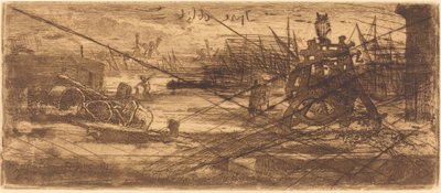 Un viejo astillero en Rochester, 1879 de Felix Hilaire Buhot
