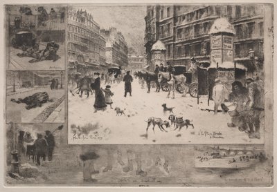 Invierno en París, 1879 de Felix Hilaire Buhot