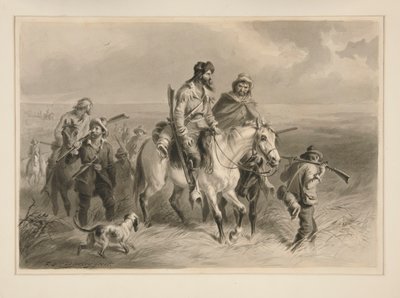 Rufianes fronterizos que invaden Kansas de Felix O. C. Darley