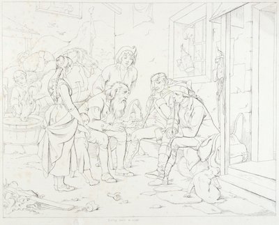 (Rip Van Winkle, ilustración) Rip contando su fabulosa historia de Felix Octavius Carr Darley