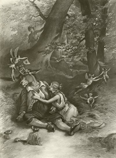 El Sueño de una Noche de Verano. Acto IV, Escena I de Felix Octavius Carr Darley