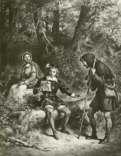 Como gustéis. Acto IV-Escena III de Felix Octavius Carr Darley