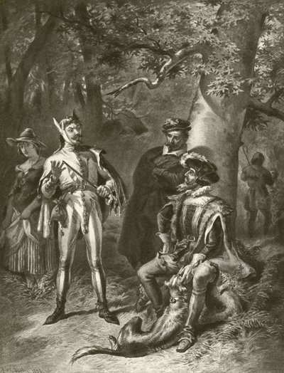 Como gustéis. Acto V-Escena IV de Felix Octavius Carr Darley