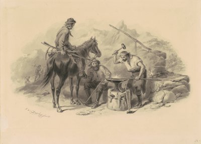 Herrero en los campos de oro de Felix Octavius Carr Darley