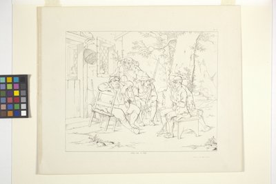 Ilustraciones de Rip Van Winkle, Lámina 3 (litografía) de Felix Octavius Carr Darley