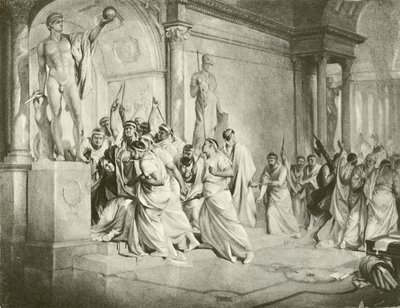 Julio César. Acto III-Escena I de Felix Octavius Carr Darley