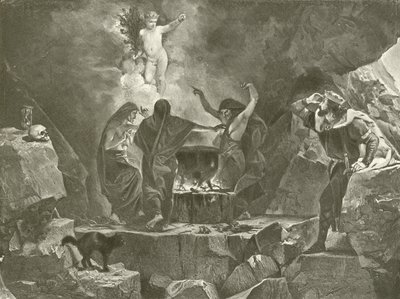 Macbeth. Acto IV, Escena I de Felix Octavius Carr Darley